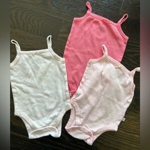 Baby GAP Bundle of 3 Pink Cotton Bodysuits | Size 3-6 months